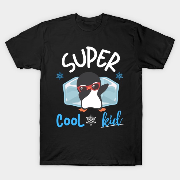 super cool kid penguin T-Shirt by HyzoArt